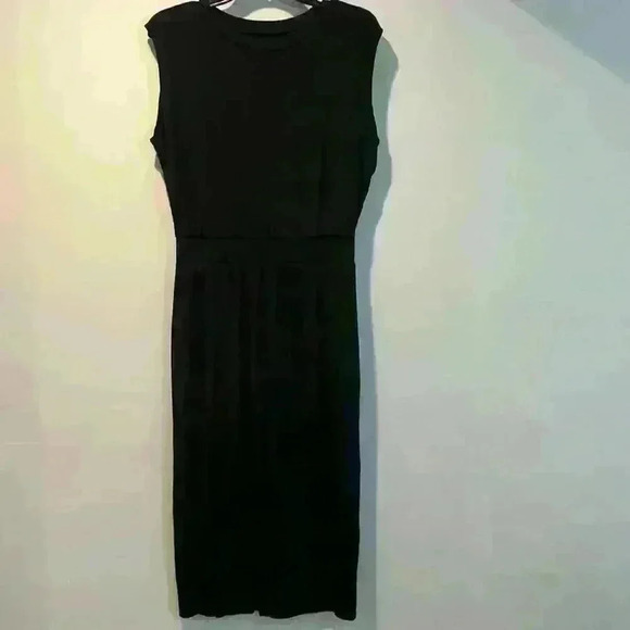 Athleta black sleeveless T-shirt dress - Picture 1 of 2